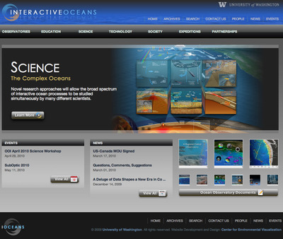 Interactive Oceans Site